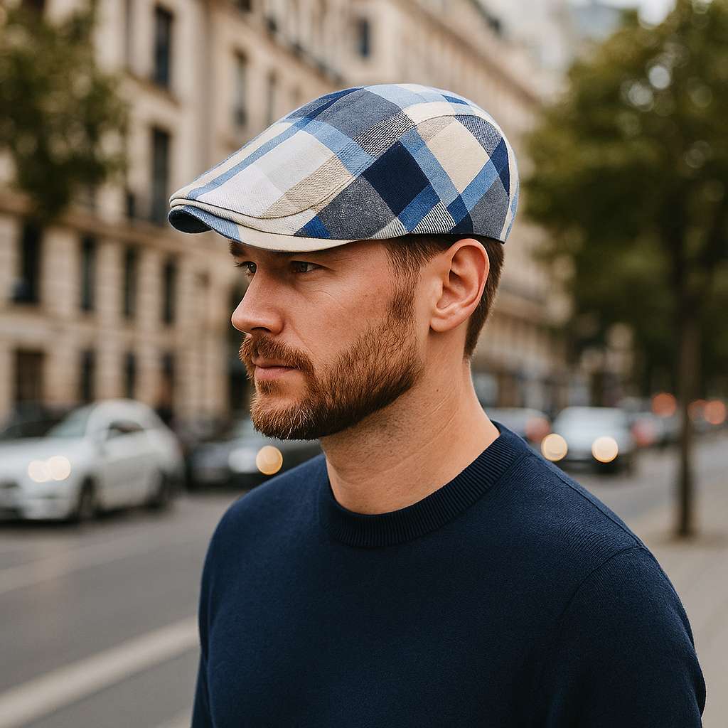 Béret Motif Carreaux - Britcap