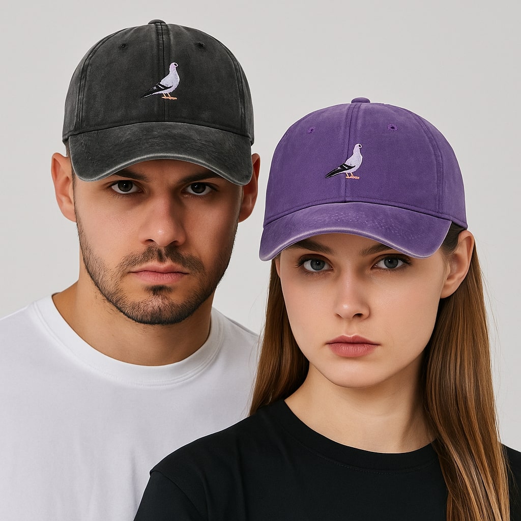 Casquette Vintage Brodée Oiseau – Bird