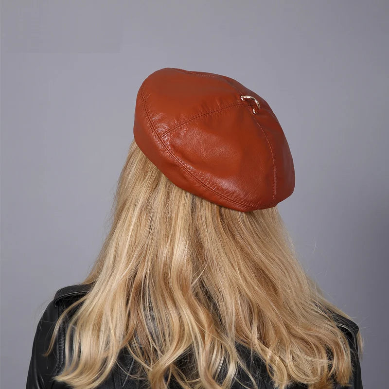 Béret Femme Véritable Cuir 100% - La Maison du Chapeau