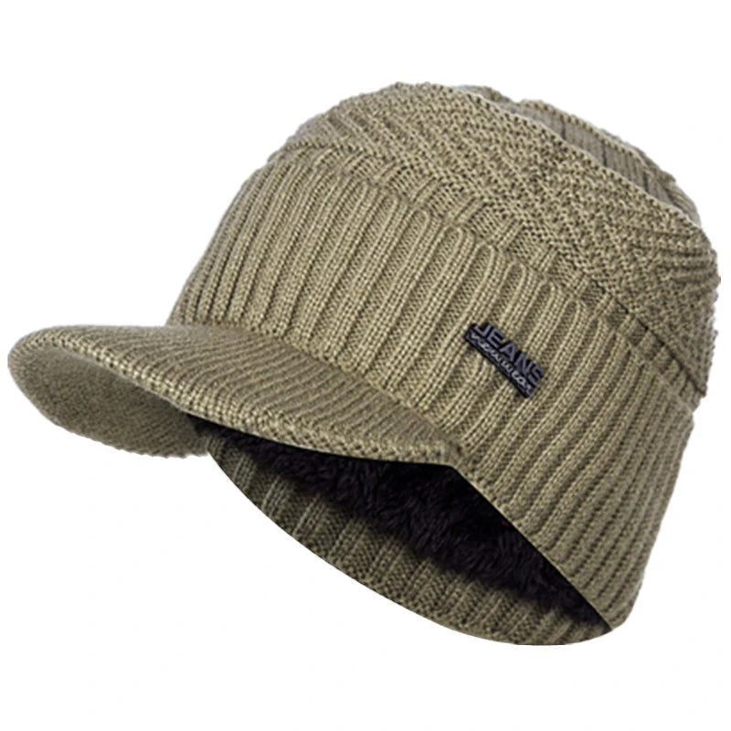 Bonnet Casquette Tricoté Polaire - KnitShield