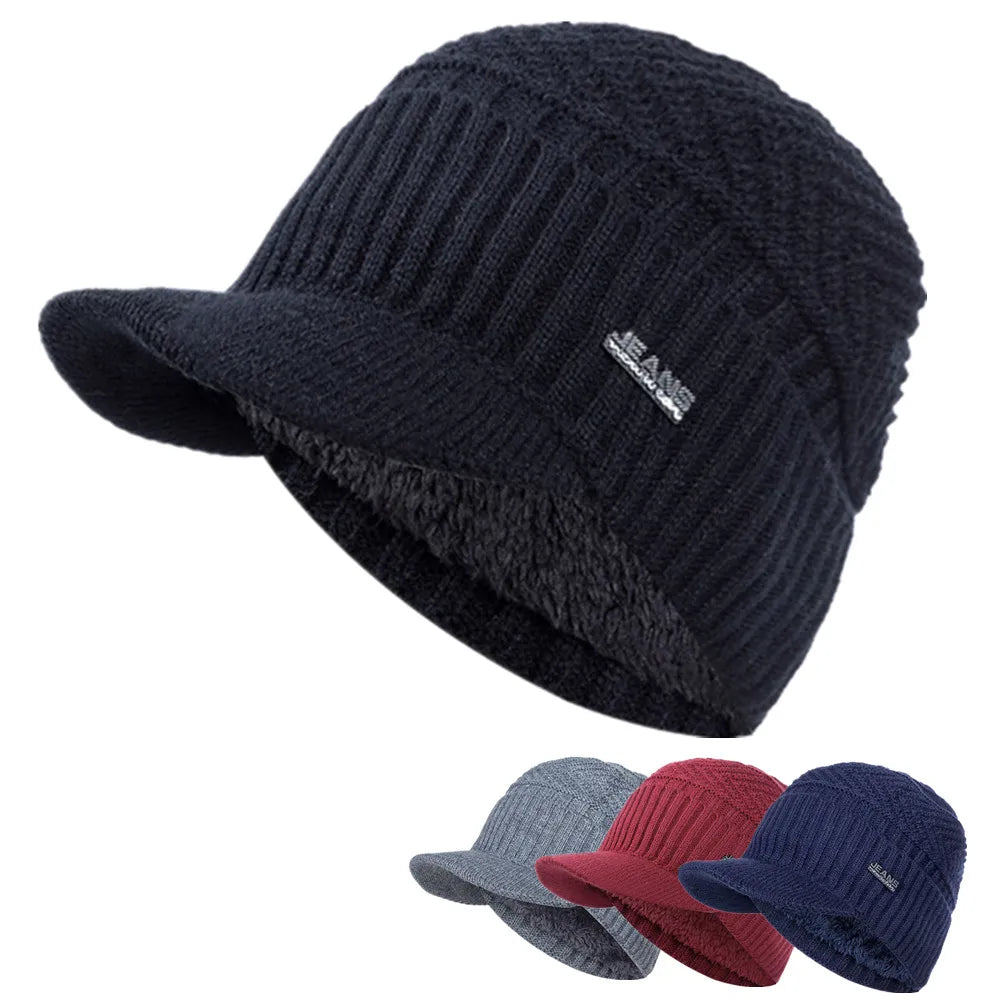 Bonnet Casquette Tricoté Polaire - KnitShield