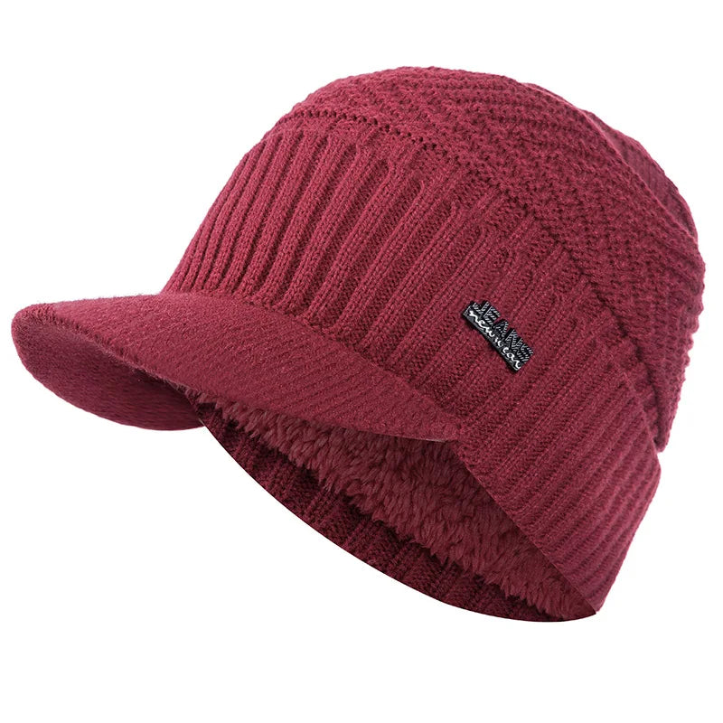 Bonnet Casquette Tricoté Polaire - KnitShield