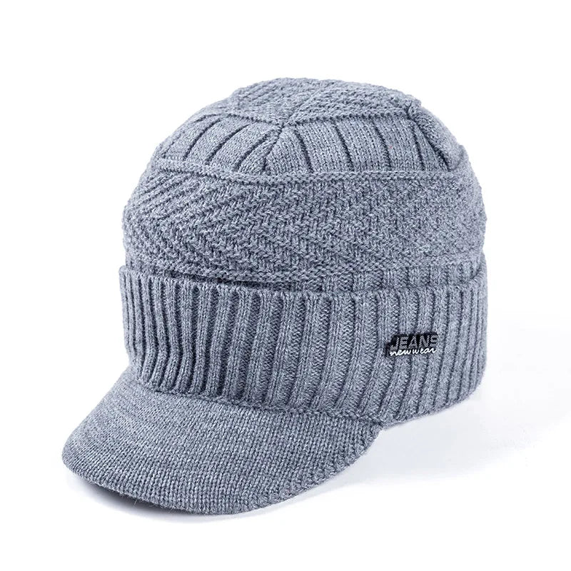 Bonnet Casquette Tricoté Polaire - KnitShield