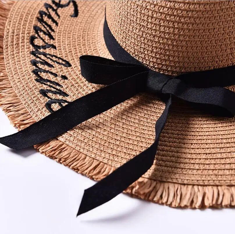 Chapeau de Paille Femme Pliable - LaceUp