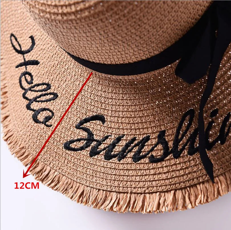 Chapeau de Paille Femme Pliable - LaceUp