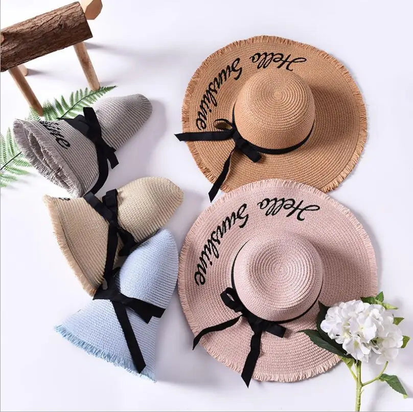 Chapeau de Paille Femme Pliable - LaceUp