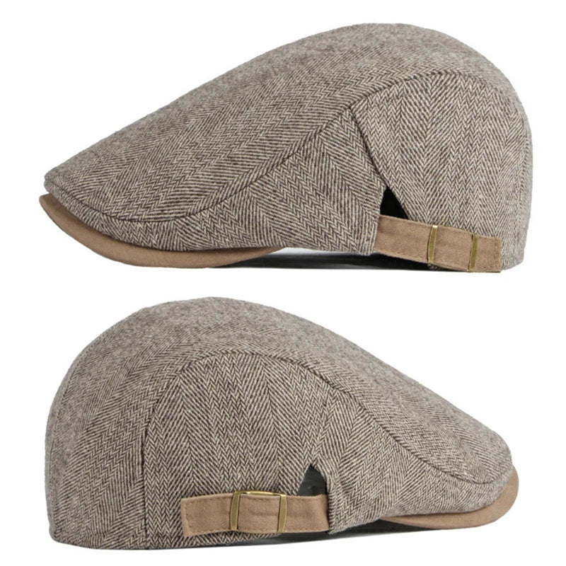 Béret Homme Chevron avec Sangle Ajustable - Hudson
