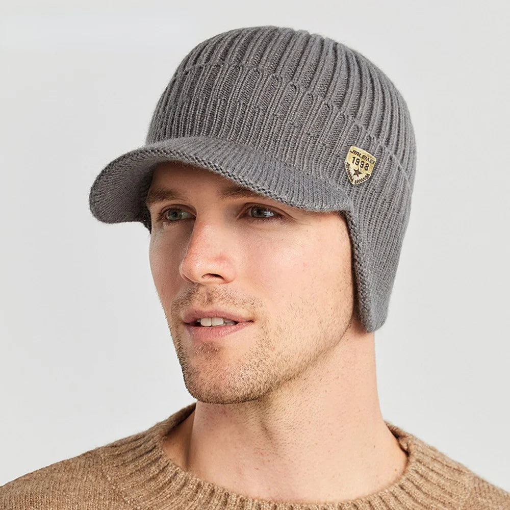 Bonnet Homme Casquette Visière I Idéal pour se protéger du Froid