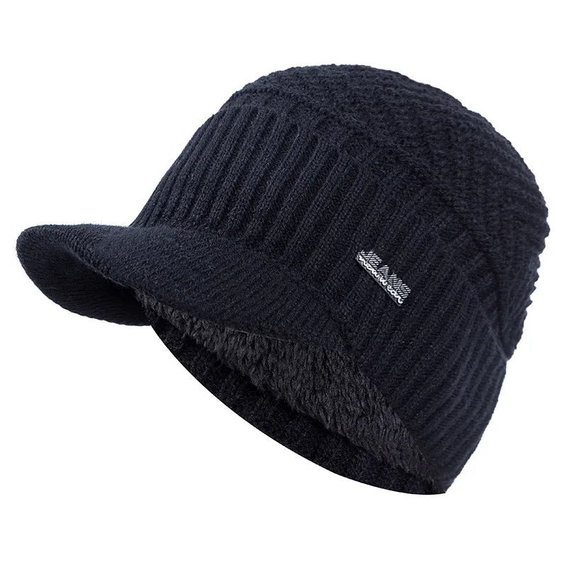 Bonnet Casquette Tricoté Polaire - KnitShield