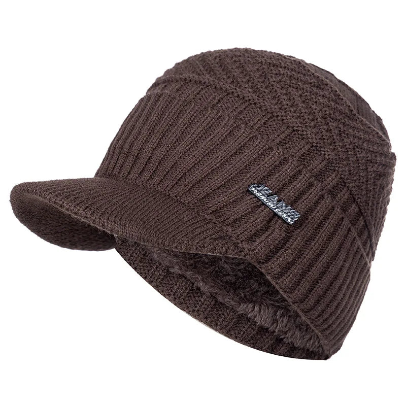 Bonnet Casquette Tricoté Polaire - KnitShield