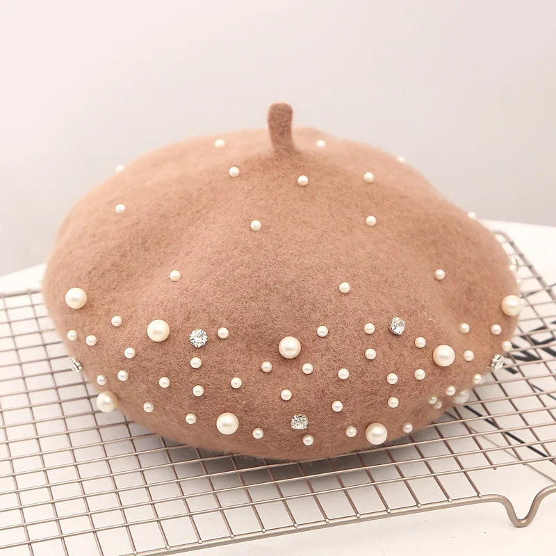 Béret Femme Hiver Perle - La Maison du Chapeau