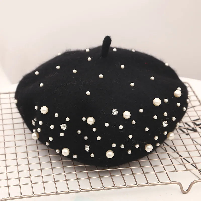 Béret Femme Hiver Perle - La Maison du Chapeau