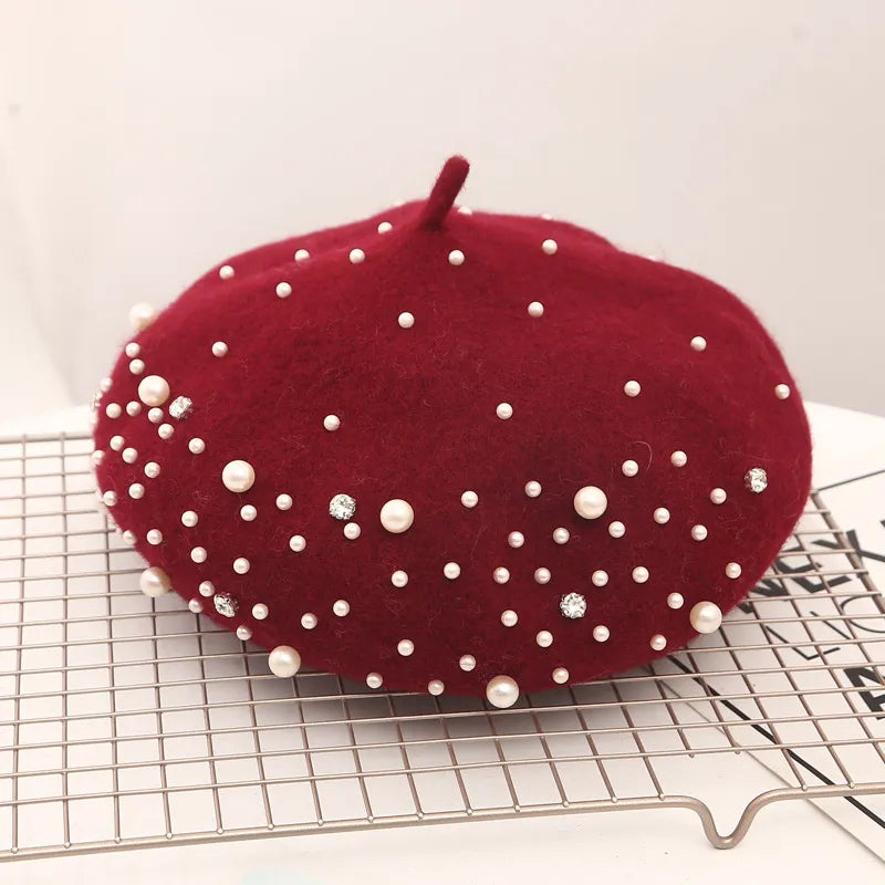 Béret Femme Hiver Perle - La Maison du Chapeau