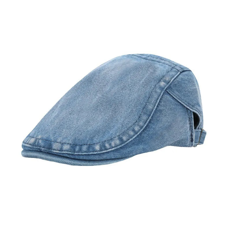 Béret Homme en Denim Léger - Sky