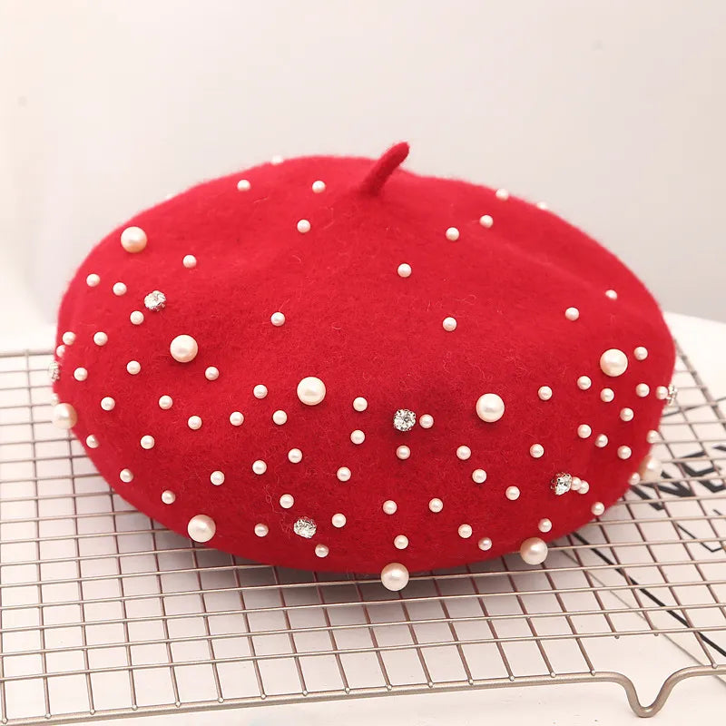 Béret Femme Hiver Perle - La Maison du Chapeau