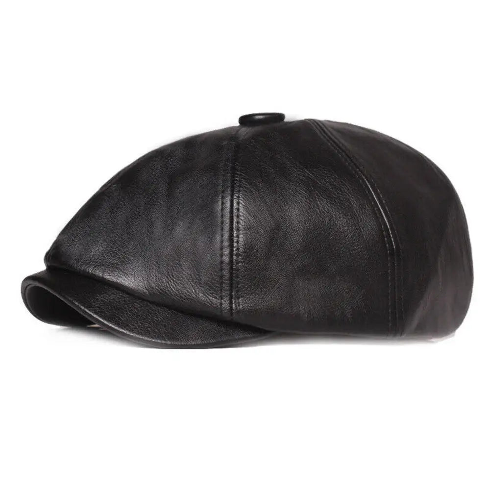 Casquette Gavroche Cuir Authentique - La Maison du Chapeau