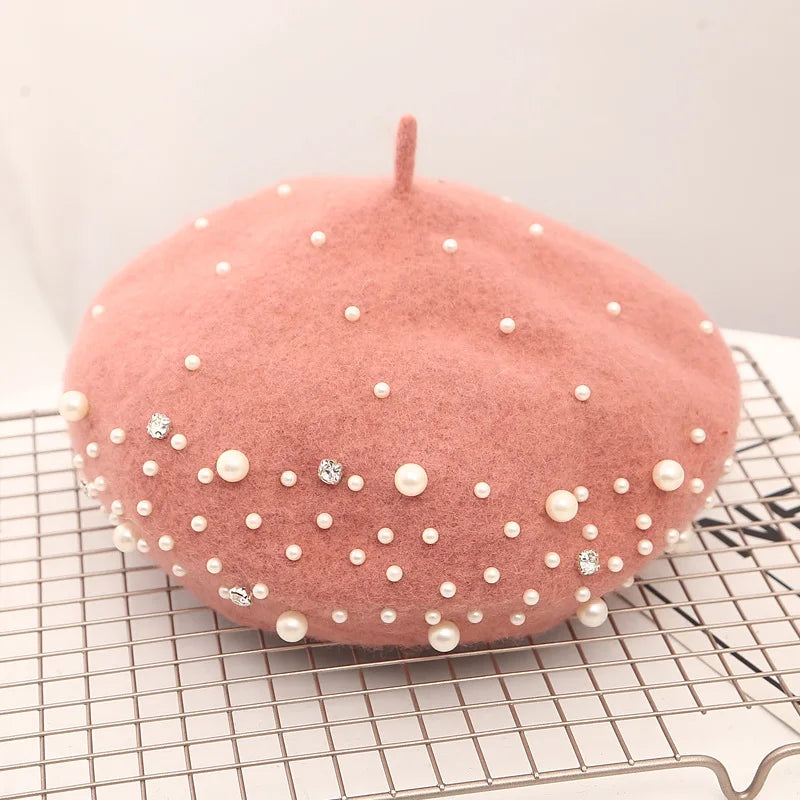 Béret Femme Hiver Perle - La Maison du Chapeau