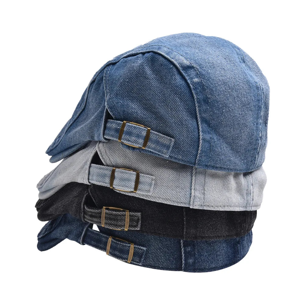 Béret Homme en Denim Léger - Sky
