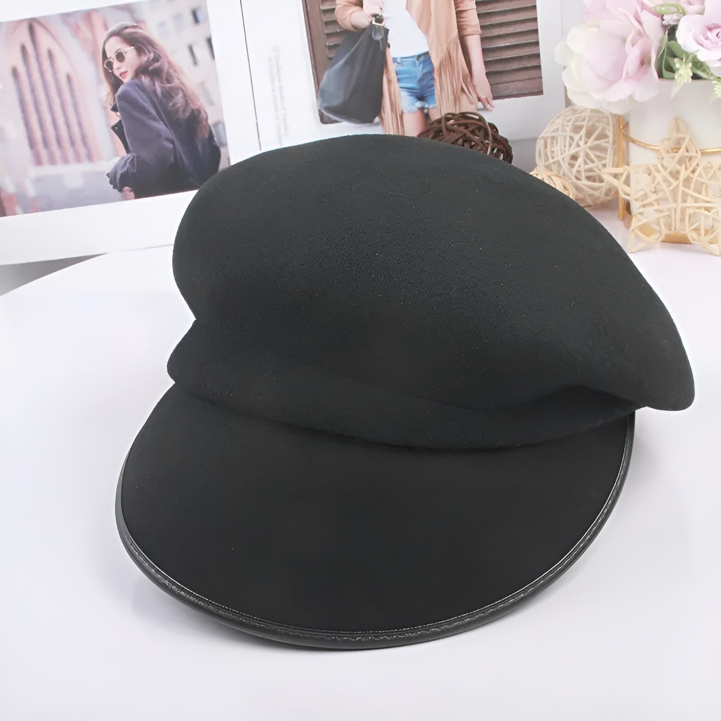 Béret Casquette Gavroche Femme en Laine
