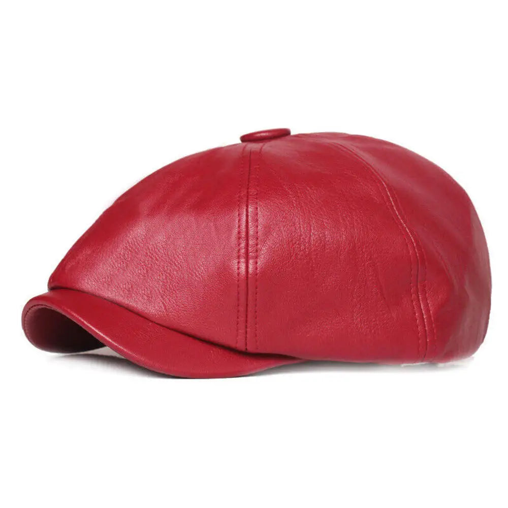 Casquette Gavroche Cuir Authentique - La Maison du Chapeau