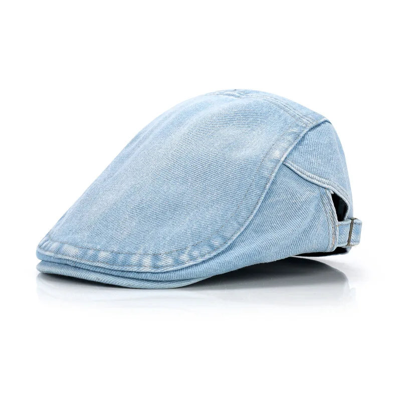Béret Homme en Denim Léger - Sky