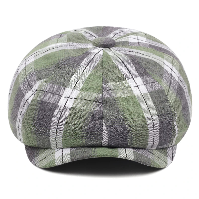 Béret Casquette Gavroche à Carreaux