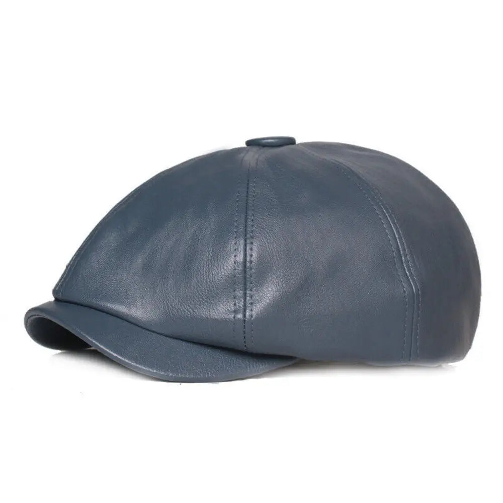 Casquette Gavroche Cuir Authentique - La Maison du Chapeau