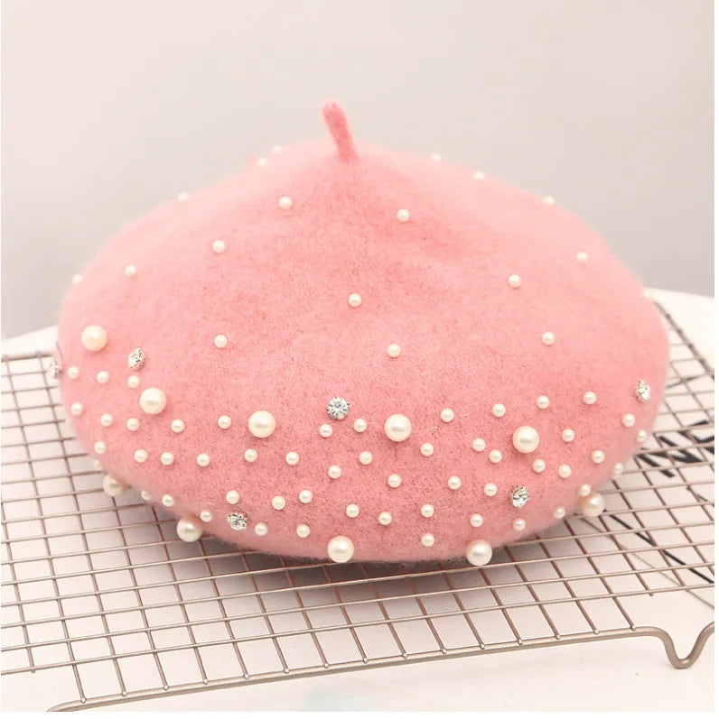 Béret Femme Hiver Perle - La Maison du Chapeau