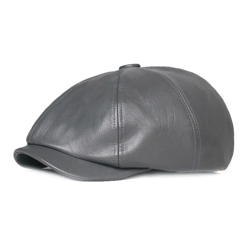 Casquette Gavroche Cuir Authentique - La Maison du Chapeau