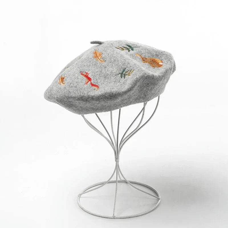 Béret Femme Coton - Motif - La Maison du Chapeau