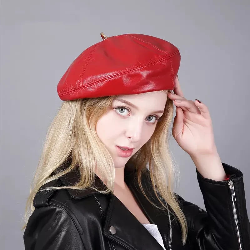 Béret Femme Véritable Cuir 100% - La Maison du Chapeau