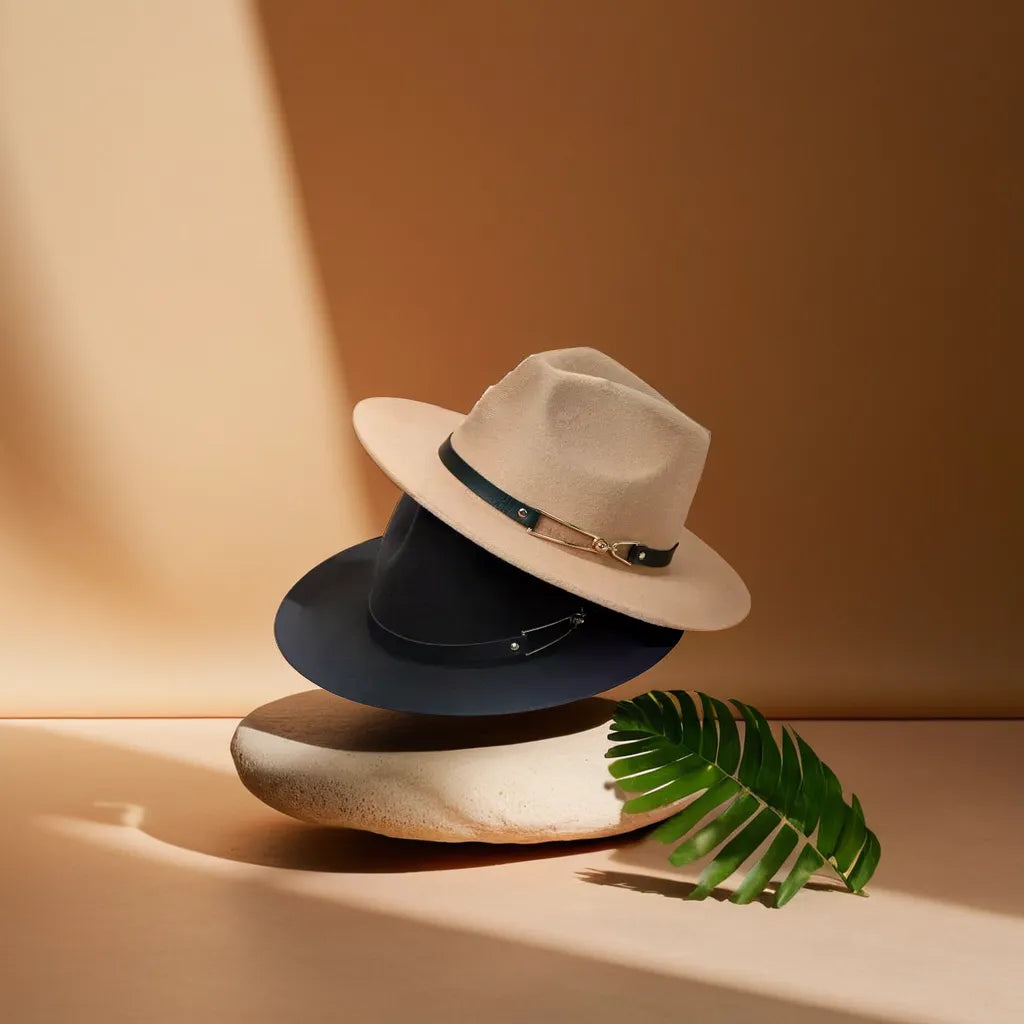 Chapeau Fedora Classy Chic Anneau Doré