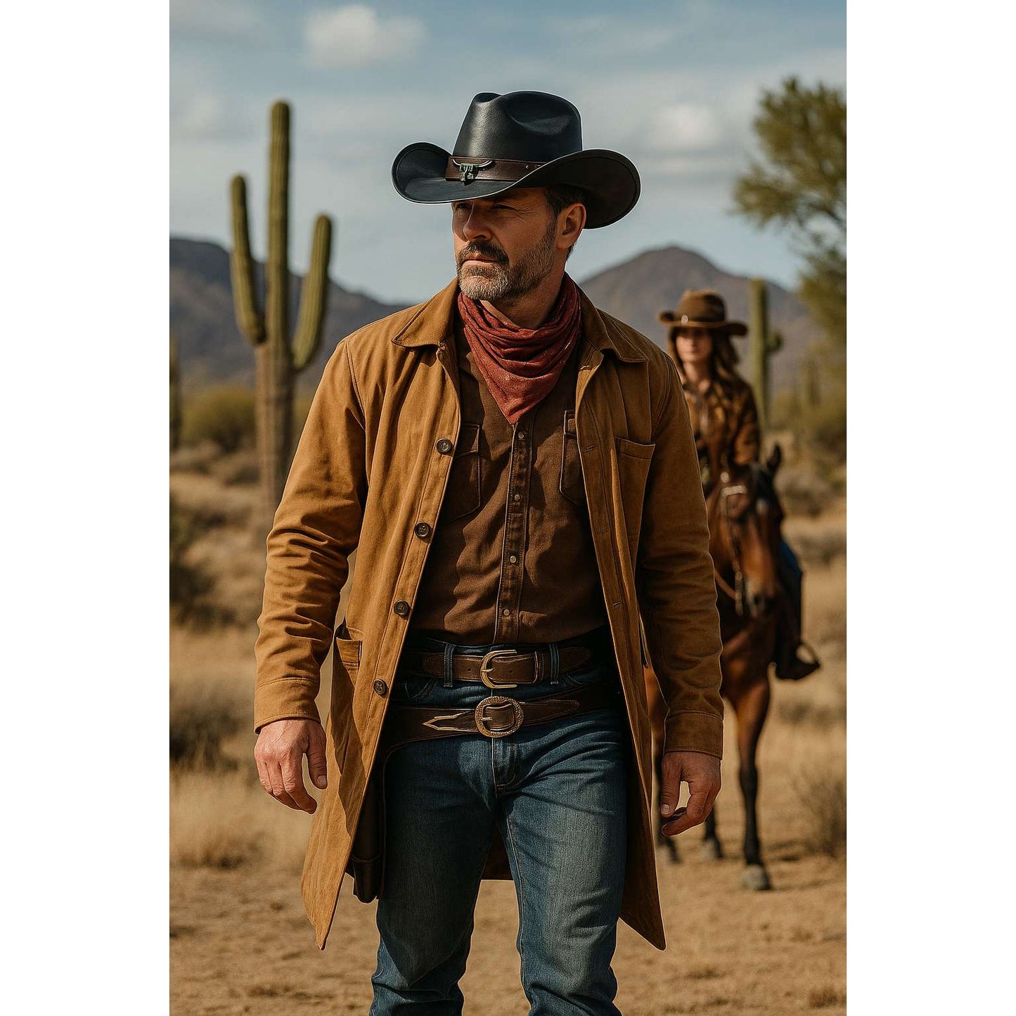 Chapeau Cowboy Véritable CUIR - FrontierFlair