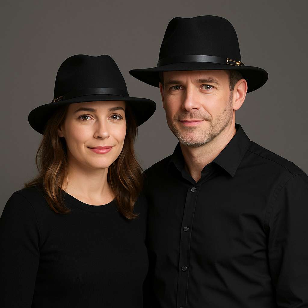 Chapeau Fedora Classy Chic Anneau Doré