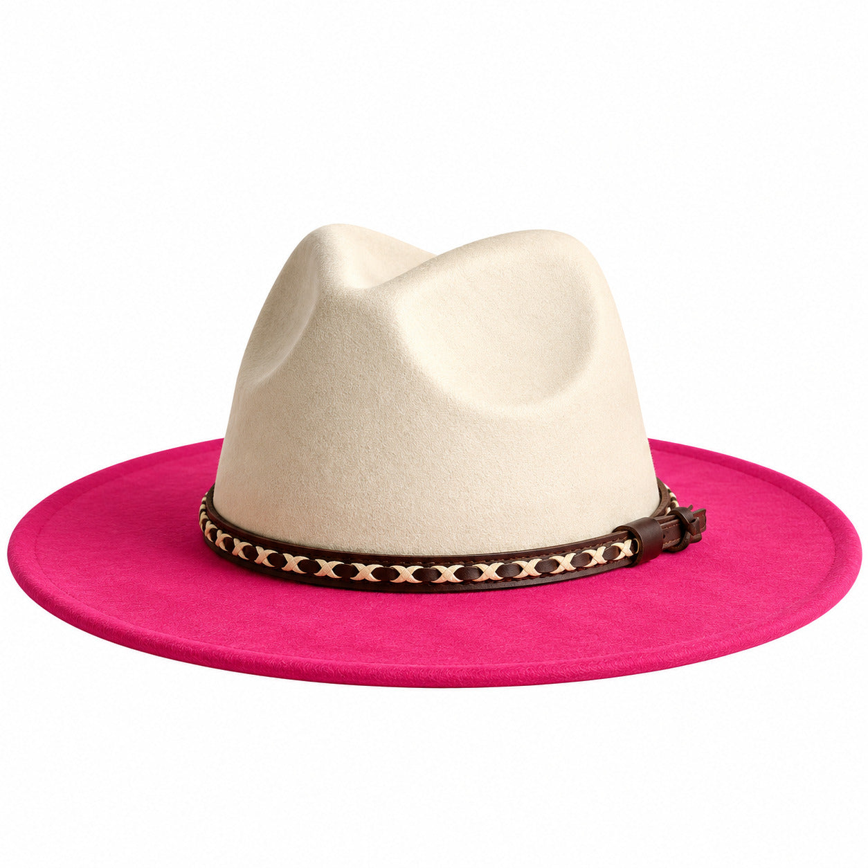 Chapeau Fedora Coton – Ruban Tressé