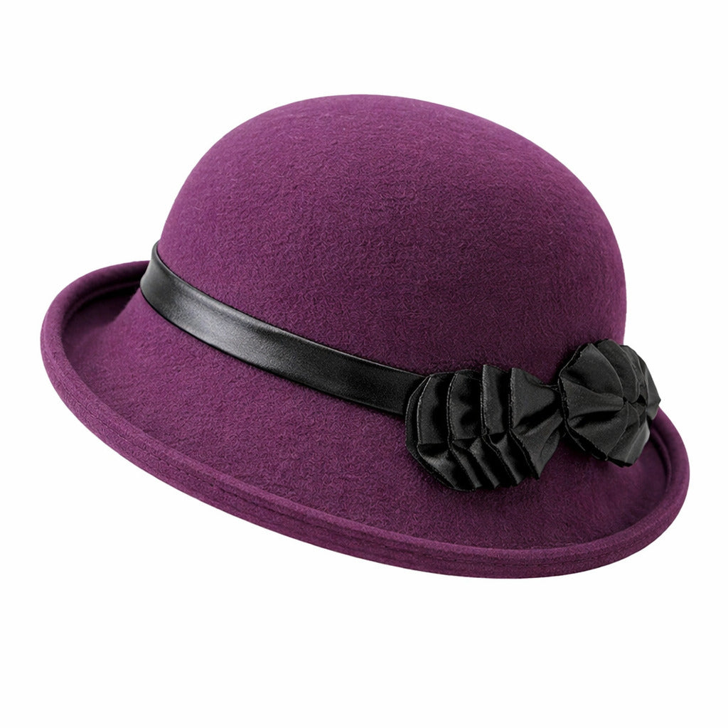 Chapeau en Laine Cloche Melon - Élégant