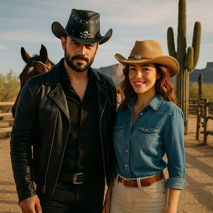 Chapeau Cowboy Véritable CUIR - DustyHorizon