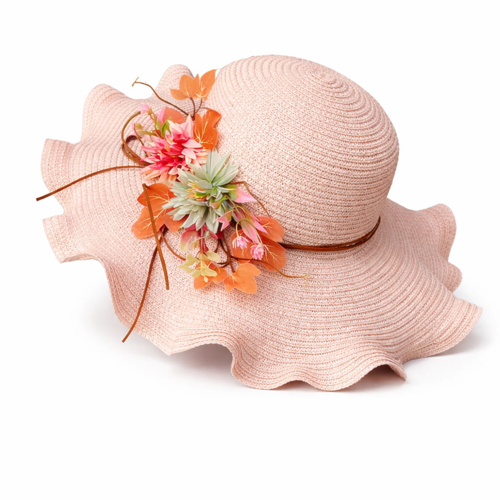 Chapeau De Paille à Large Bord Pour Femme - Taille M, Idéal été, Plage, Soleil