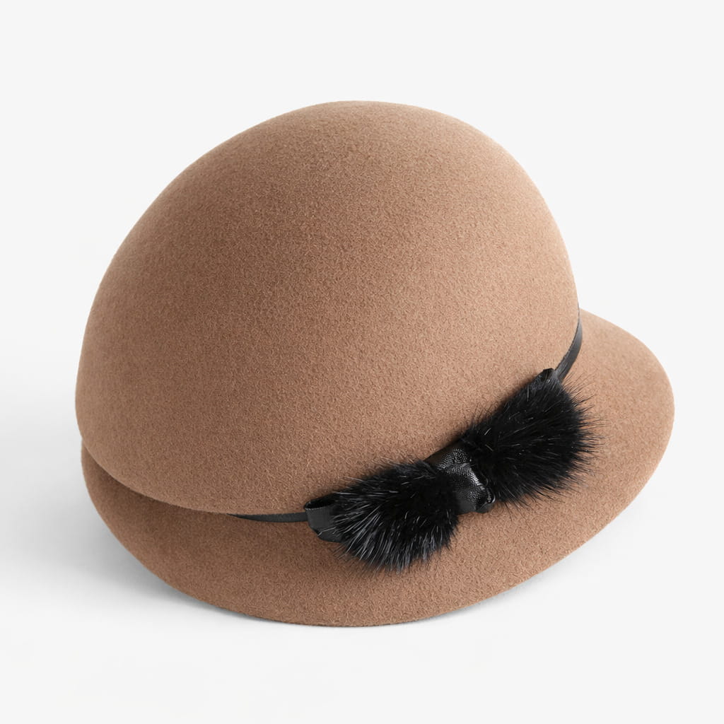 Chapeau Cloche Melon Femme 100% Laine