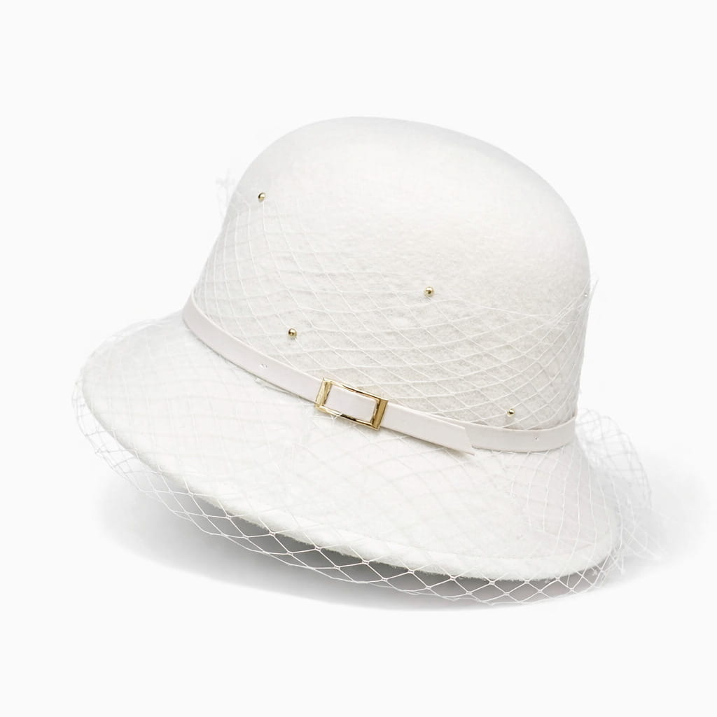 Chapeau Melon Cloche en Laine - Rétro