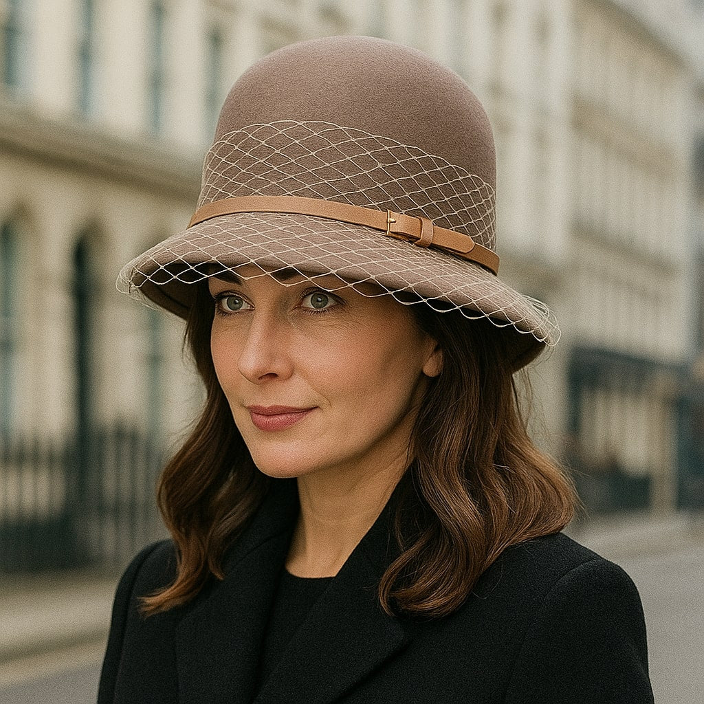 Chapeau Fedora En Velours Pour Homme Et Femme - Style Vintage Années 1920, Bord Large 10 Cm, Taille Ajustable (56-58 Cm), Léger Et Pliable