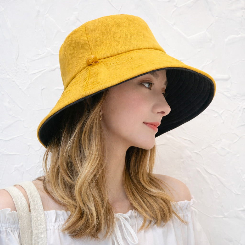 Bob Femme Reversible à Large Bord 100% Coton - Brise