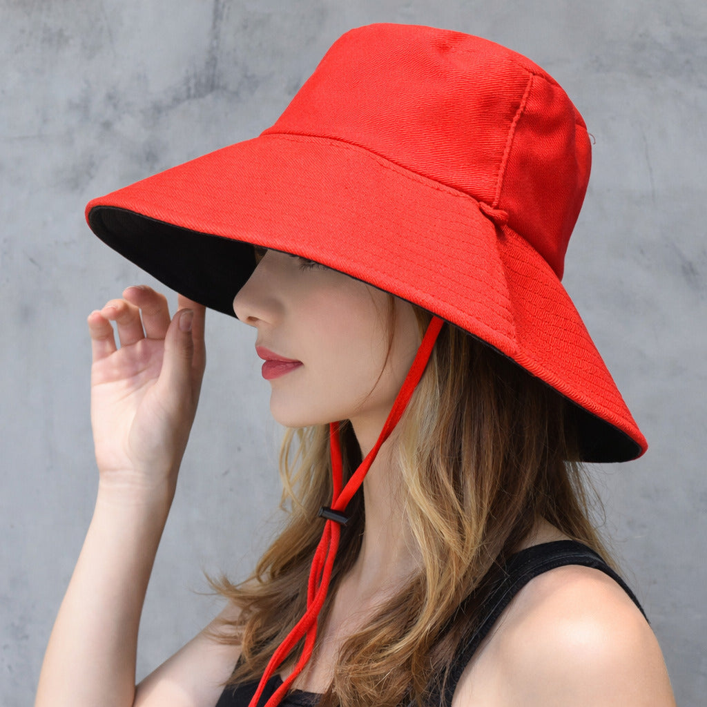 Bob Femme Reversible à Large Bord 100% Coton - Brise