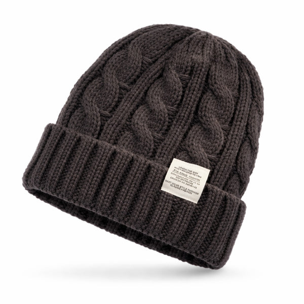 Bonnet Femme Cocoon Tricot Torsadé - Hivernia