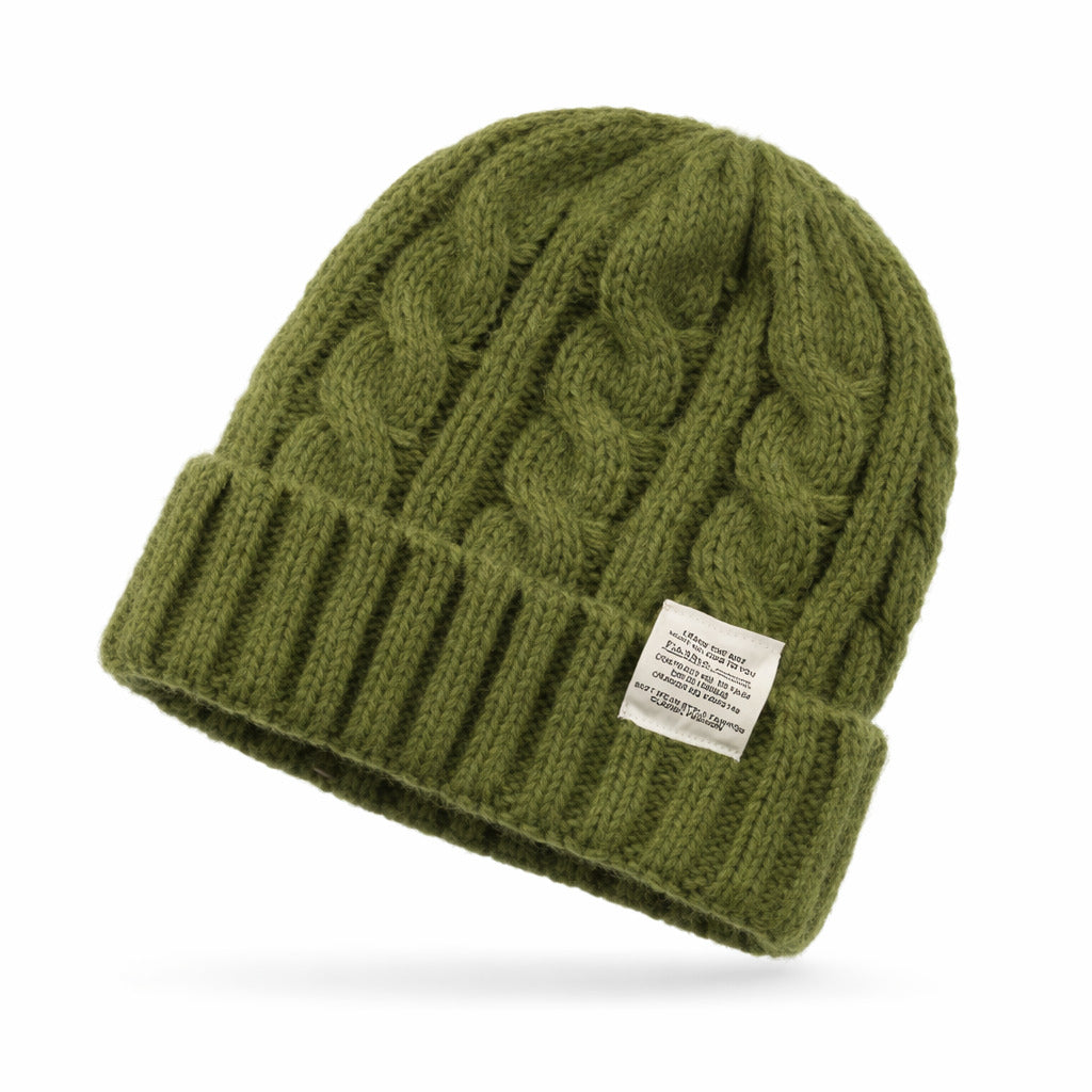 Bonnet Femme Cocoon Tricot Torsadé - Hivernia