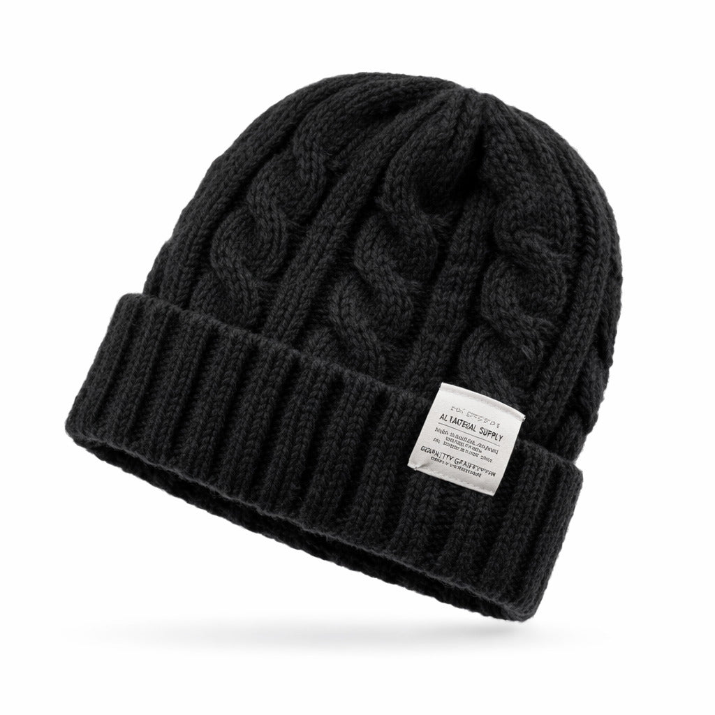 Bonnet Femme Cocoon Tricot Torsadé - Hivernia