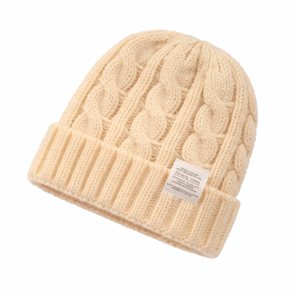 Bonnet Femme Cocoon Tricot Torsadé - Hivernia