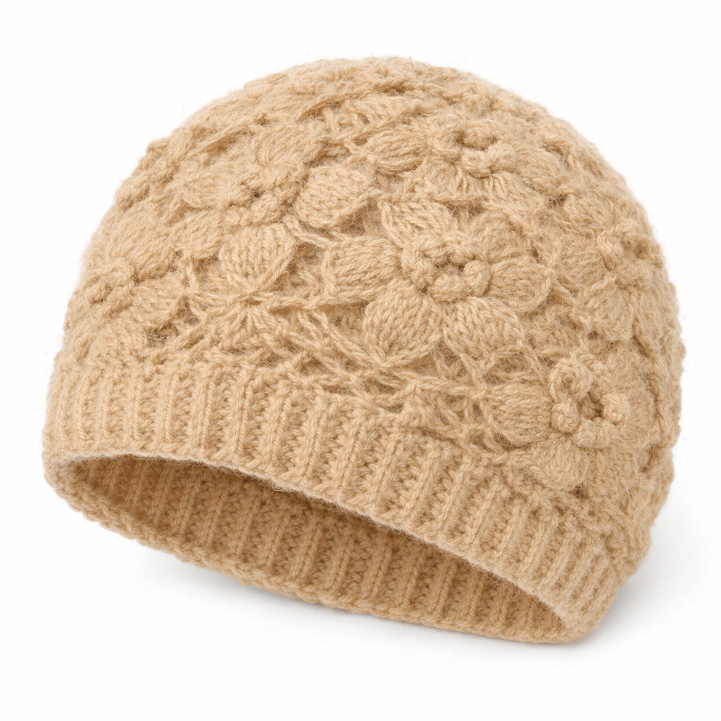 Bonnet Femme Crocheté Léger - Floraso
