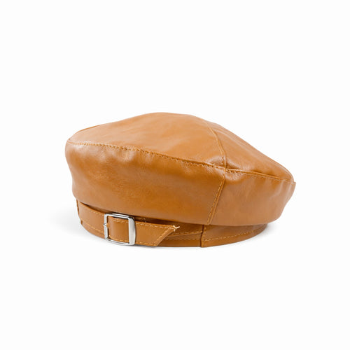 Béret en Cuir Femme