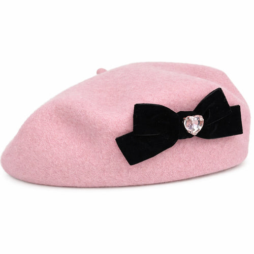 Béret Rose Femme en Coton